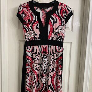 AB Studio Brand Women's Multi-Color Stretchy Dress, Size Medium